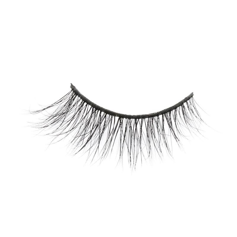 High-quality Mink Fur 3D Strip Lashes with Private Box and Customized Logo in the US JN115